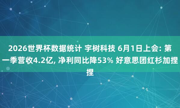 2026世界杯数据统计 宇树科技 6月1日上会: 第一季营收4.2亿, 净利同比降53% 好意思团红杉加捏